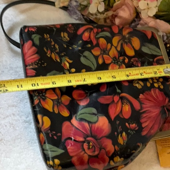 PATRICIA NASH ALL LEATHER FLORAL SATCHEL BAG NWT - Picture 4 of 7